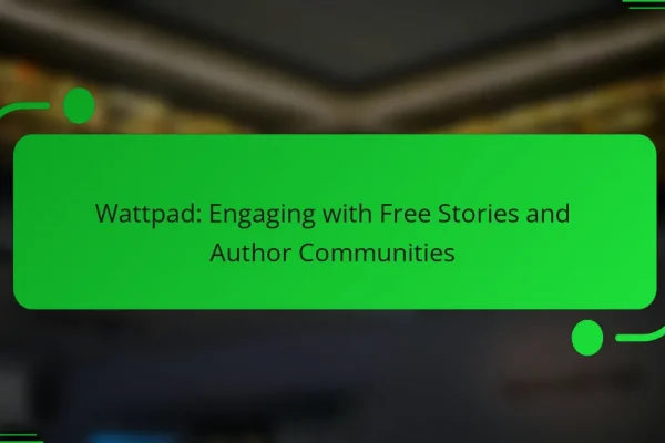 Wattpad: Engaging with Free Stories and Author Communities