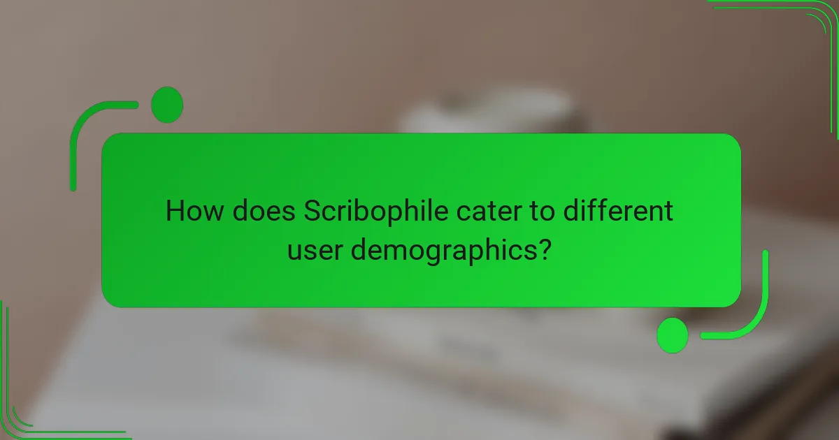 How does Scribophile cater to different user demographics?