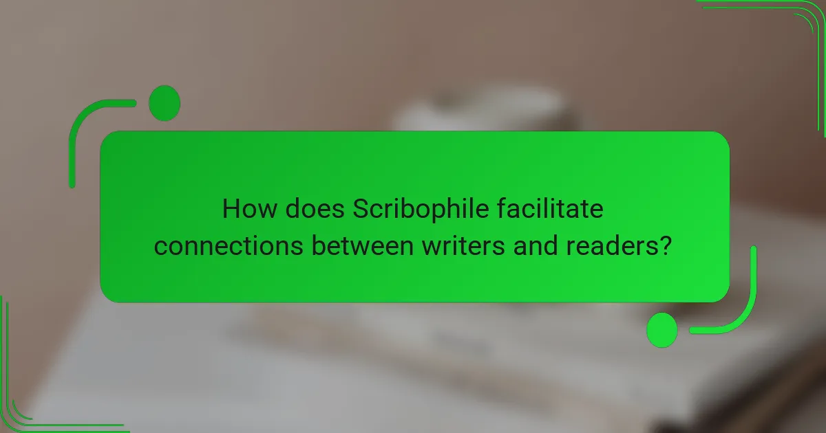 How does Scribophile facilitate connections between writers and readers?