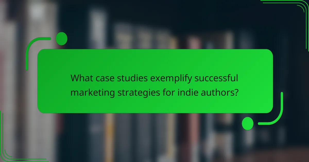 What case studies exemplify successful marketing strategies for indie authors?